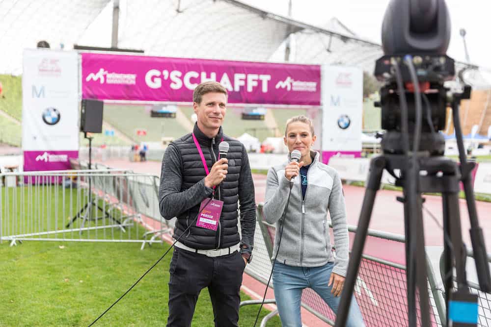 München Marathon Livestream hinter der kamera